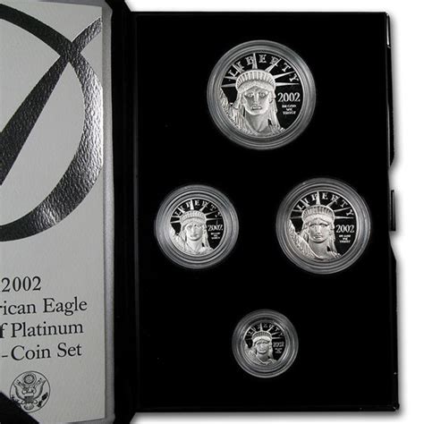 Buy 2002 W 4 Coin Proof American Platinum Eagle Set Wbox And Coa Apmex