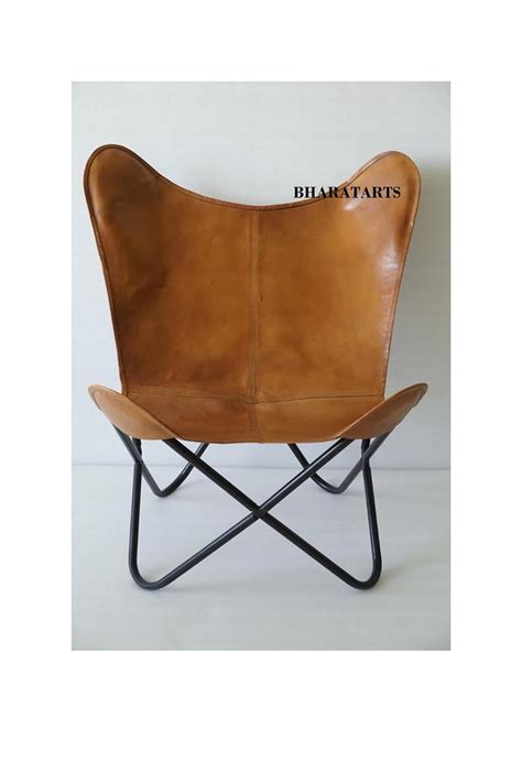 Leather Butterfly Chair Leather Lounge Relax Arm Chair Etsy Australia