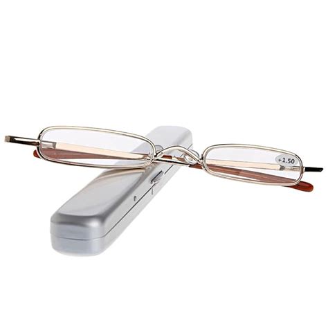 wivily small rectangular reading glasses with slim pen electronics