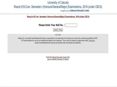 Calcutta University Result 2020 Cu Bcom Sem 1 Results Released On