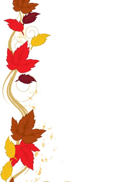 Transparent Fall Leaves Border Clipart Full Size Clipart 4238022