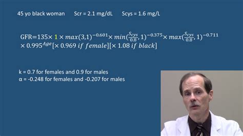It is likely to be more accurate than this calculator, which cannot take into. CKD-EPI creatinine/cystatin equation example - YouTube