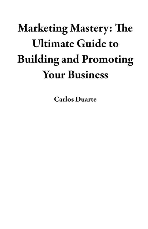 Smashwords – Marketing Mastery: The Ultimate Guide to Building and