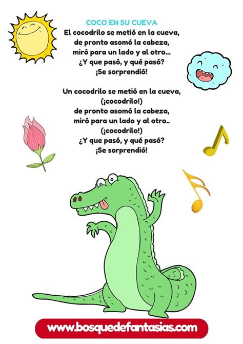 Cancionero De Animales Hoja 8 Letras De Canciones Infantiles