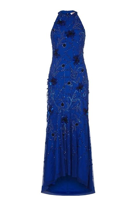Gatsby Style Maxi Dress In Royal Blue Wardrobeshop