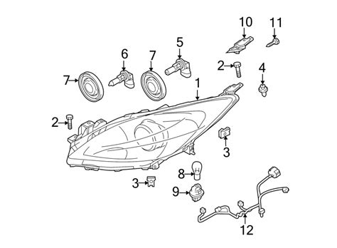 Mazda 3 headlight assembly diagram inspirational tcart for mazda. Mazda 3 Headlight Wiring Harness. HALOGEN, FRONT - BBM4510K6 | Mazda Online Parts, Orland Park IL