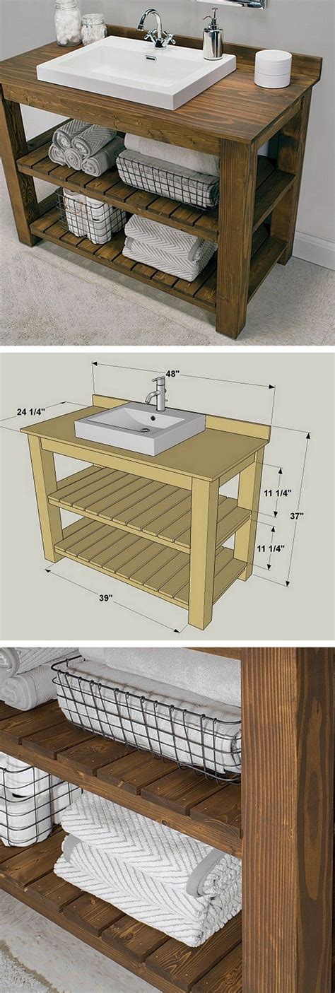 If you're looking for creative diy bathroom vanity plans to transform your bathroom into a welcoming space you'll love, here are some sources of inspiration to start your own build. 24 Easy DIY Bathroom Vanity Plans for a Quick Remodel ...
