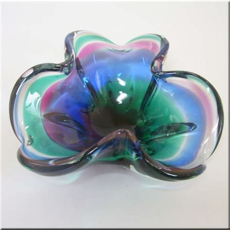 Kamei Japanese Multicoloured Cased Glass Bowl Glass Bowl Glass