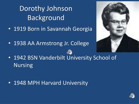 Ppt Dorothy Johnson Powerpoint Presentation Free Download Id 3189394