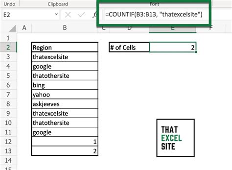 How To Count Cells That Contain Text In Excel That Excel Site
