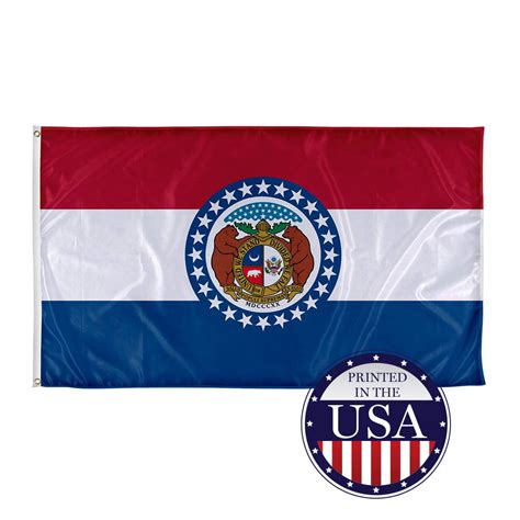 Missouri State Flag 3ft X 5ft Knitted Polyester State Flag