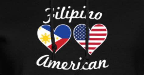 filipino american flag hearts women s hoodie spreadshirt