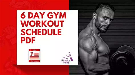 6 Day Gym Workout Schedule Pdf Free Download Workout Schedule