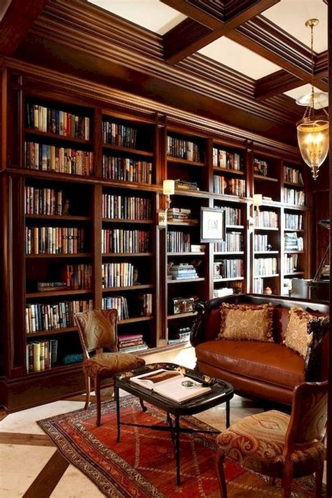 Cool 63 Incredible Home Libraries Ideas That You Can Try At Your Home