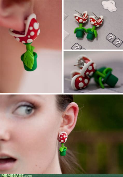 Mario Bros Earrings Polymer Clay Jewelry Clay Jewelry Geek Stuff