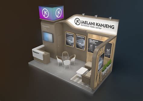 Exhibition Stand 18 Sqm 3d Model Cgtrader