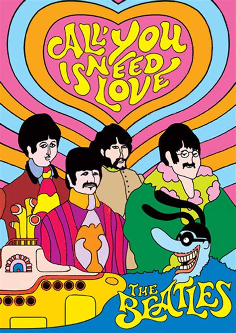 Crayola the beatles yellow submarine color by numbers: All you need is love - Yellow Submarine - Beatles by ...