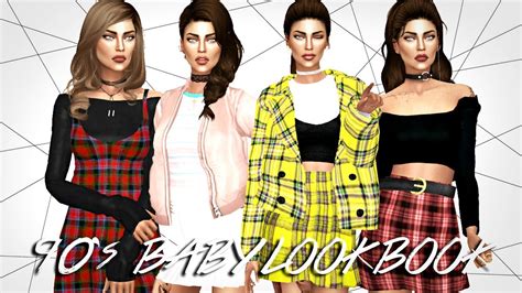 The Sims 4 90s Baby Lookbook Cc Links Download Sim Youtube