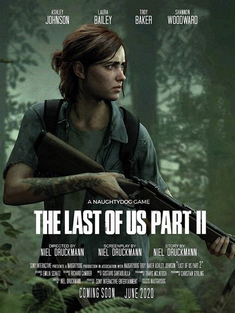 Last Of Us Part 2 Movie Poster Poster By Pfcpatrickc Redbubble