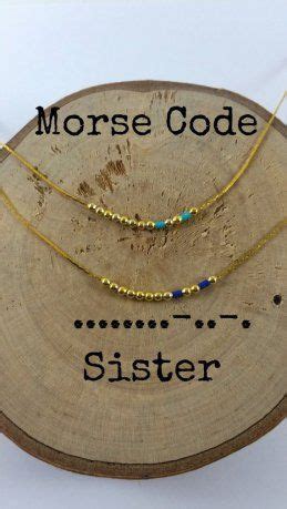 holiday gift ideas   sister   society morse code necklace gifts