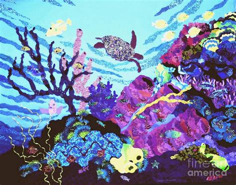 Instapainting lets you get your photo painted or drawn by a real artist, starting at just $49. Coral Reef Garden Painting by Susan Minier