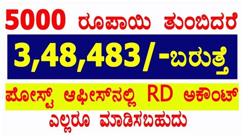 Post Office Recurring Deposit Post Office Rd Interest Rate Post
