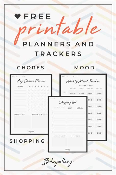 Free Printable Planners 11 Planner And Trackers Templates That Will