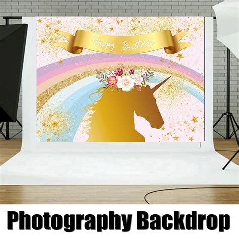 210x150cm Unicorn Wall Photography Backdrop Studio Kids Photo Props