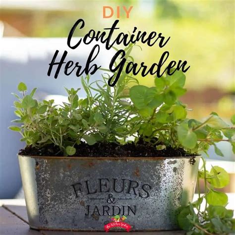 Awasome Ideas For Herb Garden Containers References Atelieartemae