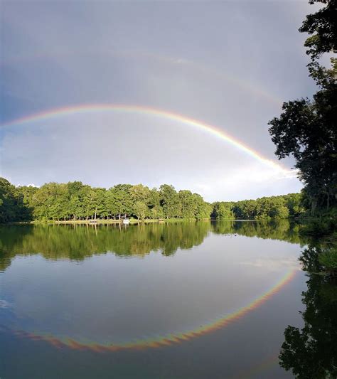 Double Rainbow Over The Lake Photograph By Karen Stansberry Fine Art