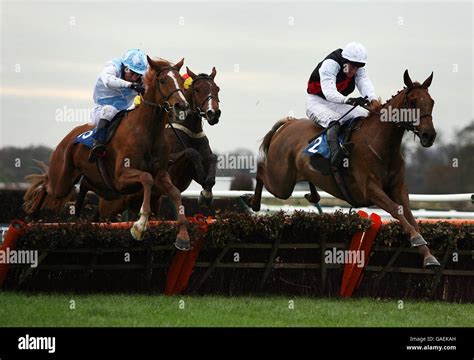 Horse Racing Warwick Racecourse Stock Photo Alamy