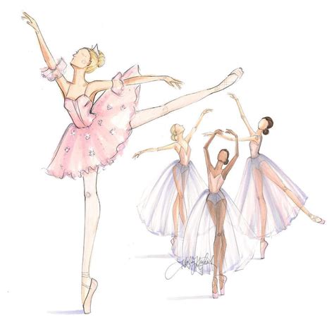 H. Nichols | Ballet illustration, Ballet painting, Ballerina art