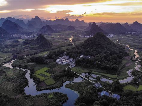 Guilin Area Of China Has To Have Some The Best Sunsets Ive Seen In A