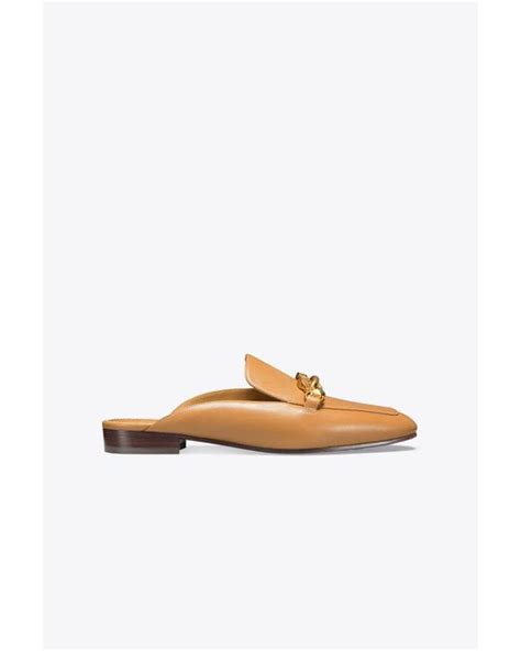Tory Burch Leather Jessa Backless Loafer Lyst Canada