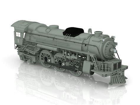 Steam Engine Locomotive 3d Model 3d Studio3ds Max Files Free Download