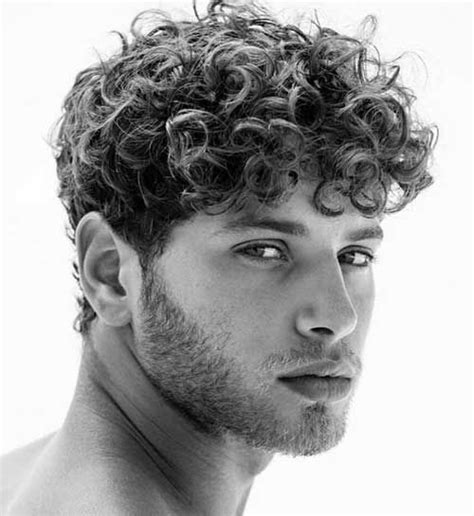 Men Messy Curly Hair