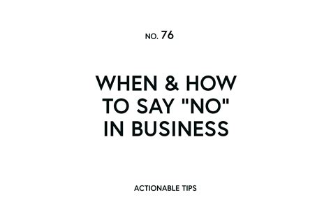 When And How To Say No In Your Business KhaggÅrd Design