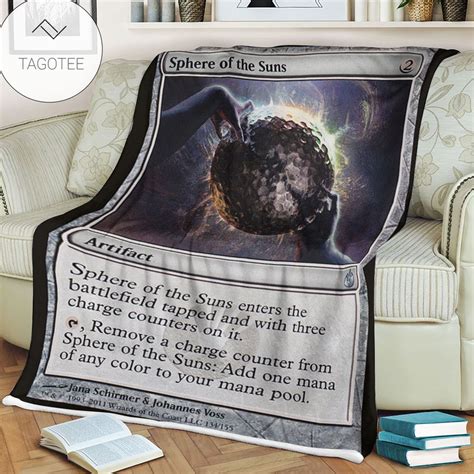 Game Mtg Magic The Gathering Mbs 134 Sphere Of The Suns Fleece Blanket