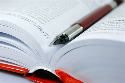 Book With Pen Stock Photo Image Of Paper Publish Macro 2155718