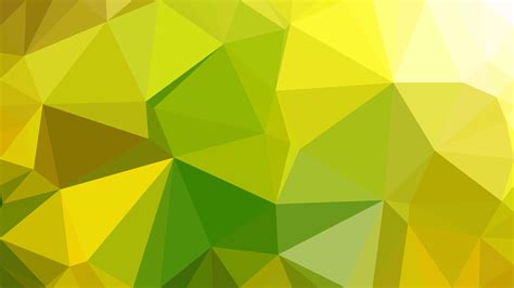 Free Green And Yellow Polygon Triangle Pattern Background