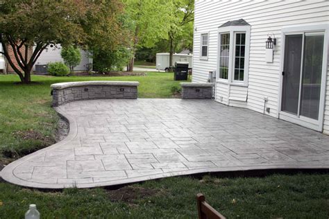 New Walkway Entry And Stamped Concrete Patio Stanley Company