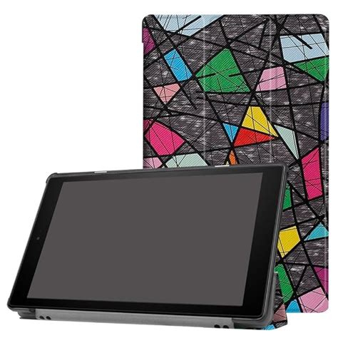 Kindle Fire Hd 10 Case 7th Generation Pu Leather Slim Fit Fold Protective Skin Folio Case Stand