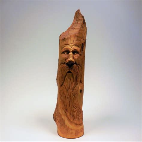 Wood Spirit Carved From A Beaver Dam Stick You Can See The Beavers