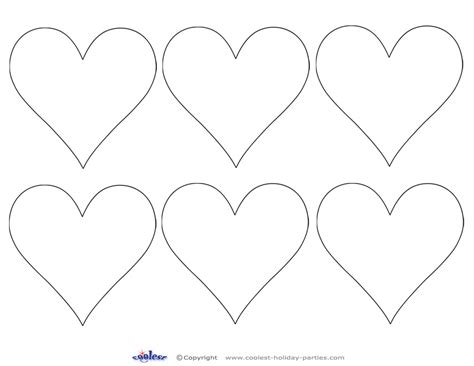 Printable Heart Cut Out 4 Coolest Free Printables
