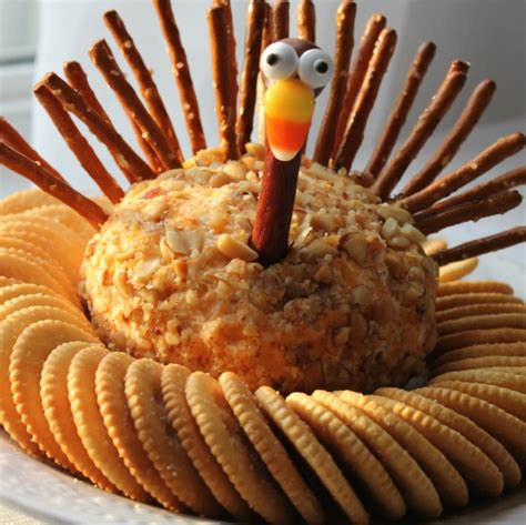 Thanksgiving Turkey Cheese Ball Crafts A La Mode