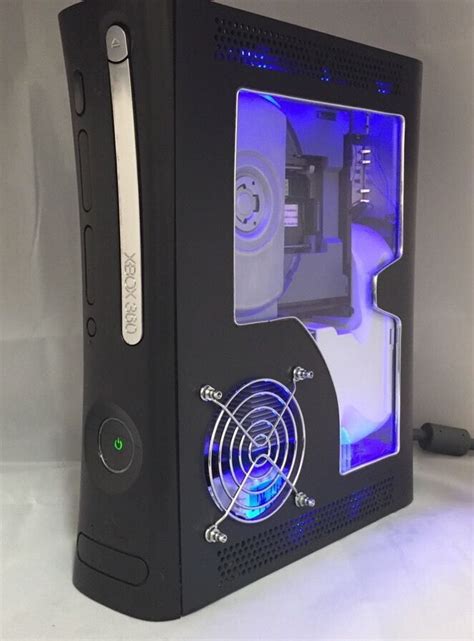 Custom Xbox 360 Elite Console With Window And Cooling Led Case Mods