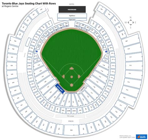 Rogers Centre Seating Charts Toronto Blue Jays