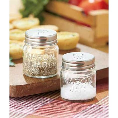 Mason Jar Salt And Pepper Shakers
