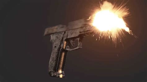 Element 3d Gun Shot Animation Youtube