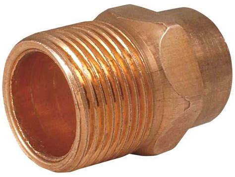 Copper Male Adapter 12 Mpt X 12 Socketwt Copper Fittings